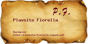 Plavsits Fiorella névjegykártya